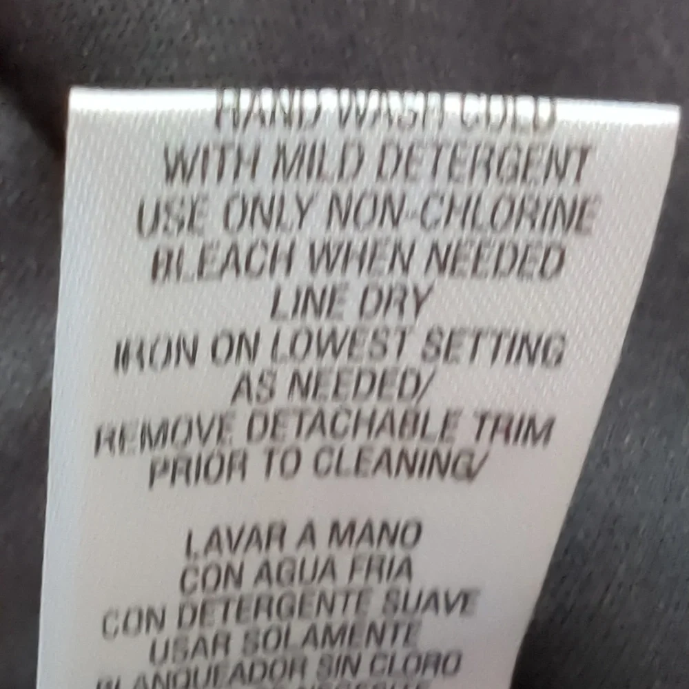 NWOT Studio I Women's 2 Piece Black Floral Chiffon Dress With Blue Jacket Size14 - Picture 9 of 9